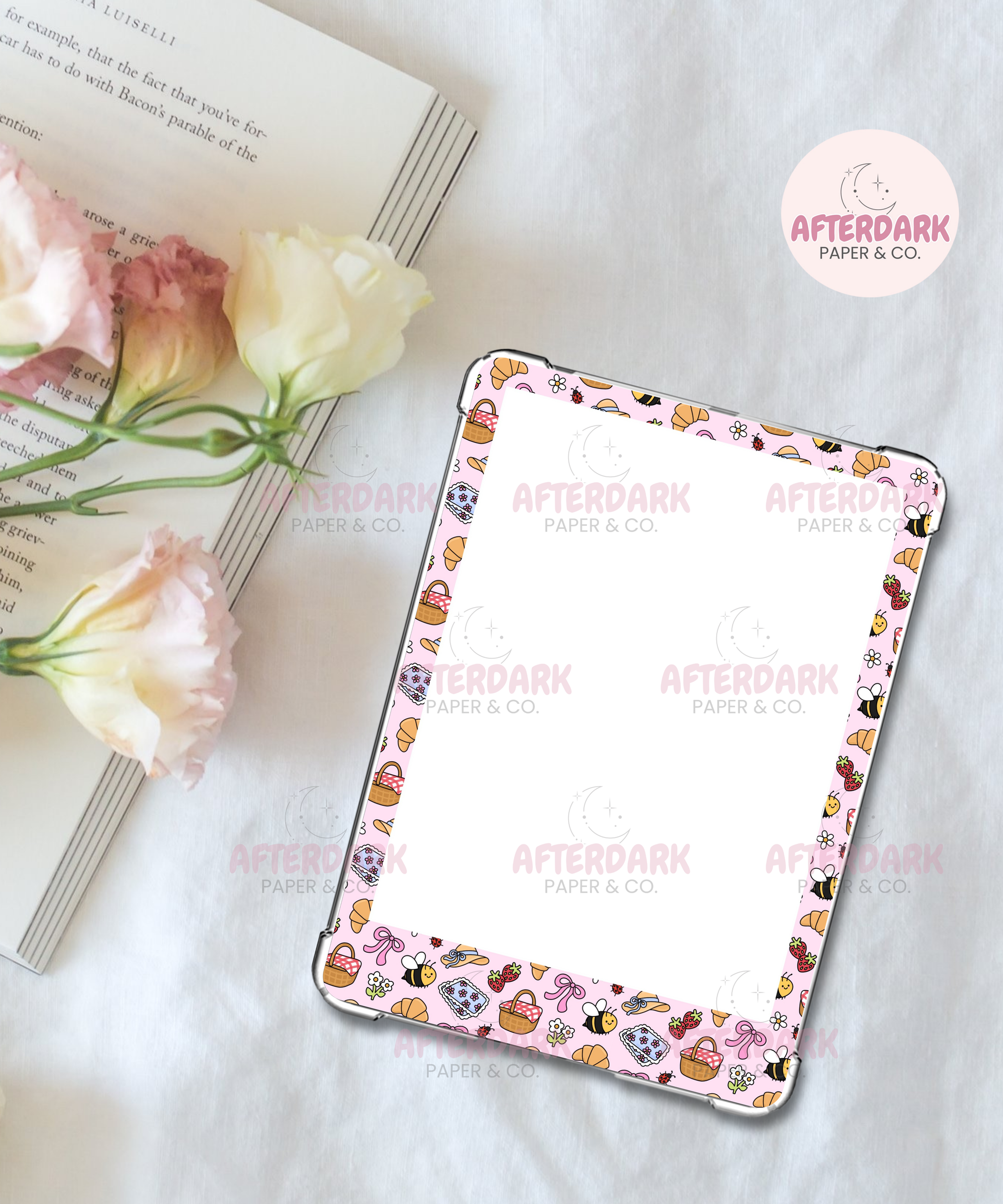 Summer print Sparkly Kindle Skin