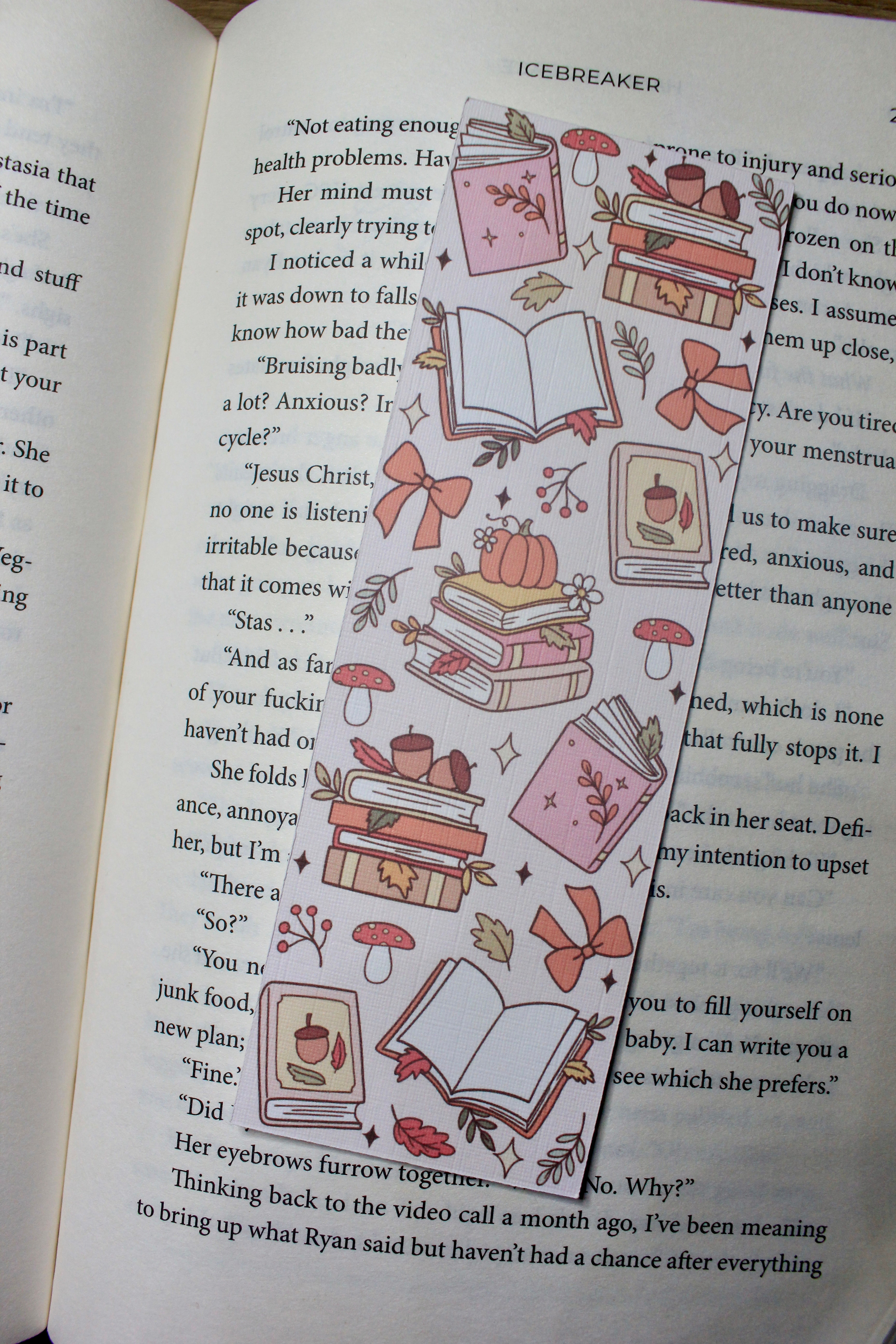 Scatter Autumn Theme Bookmark