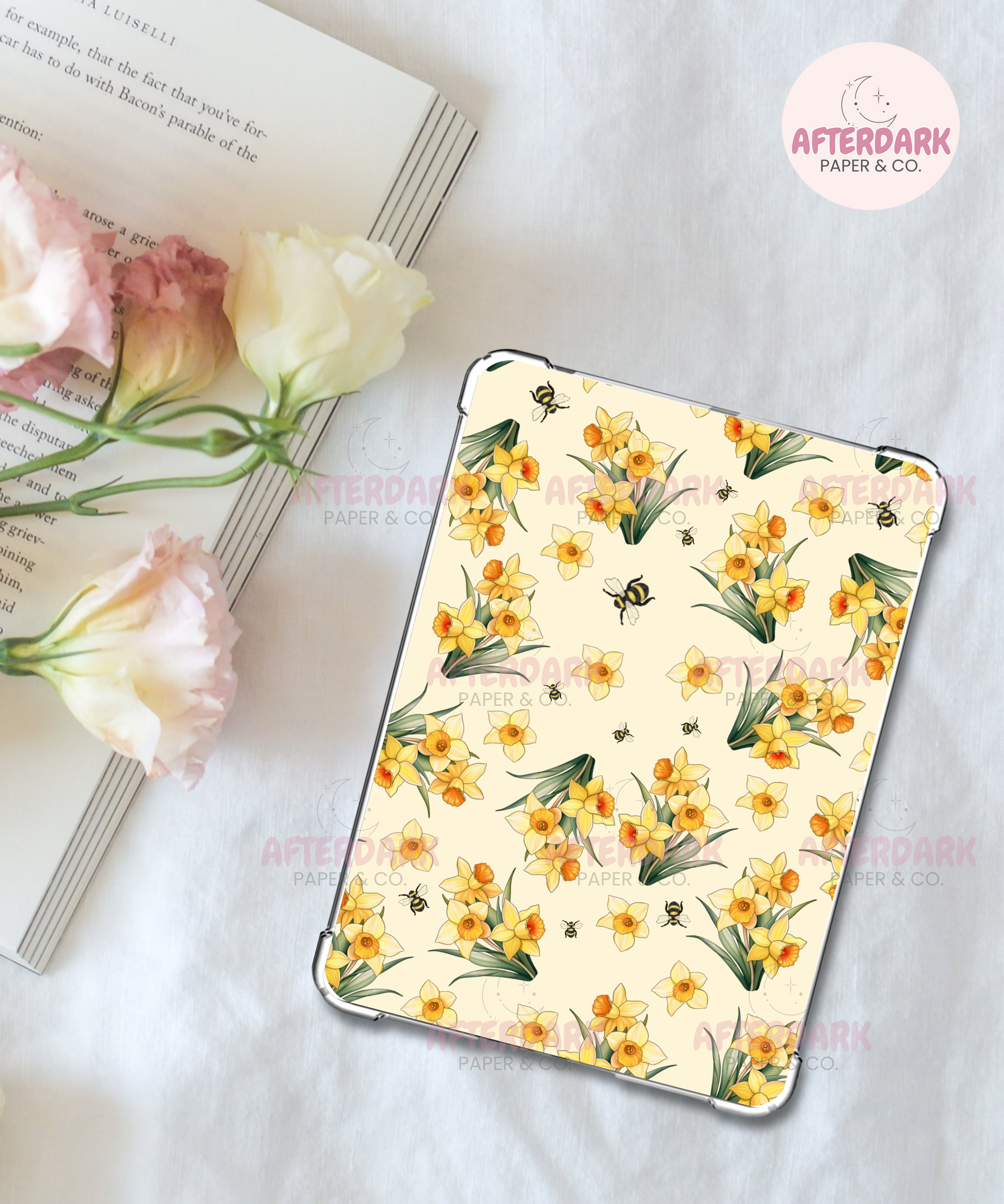 Sparkly Daffodils Kindle Insert