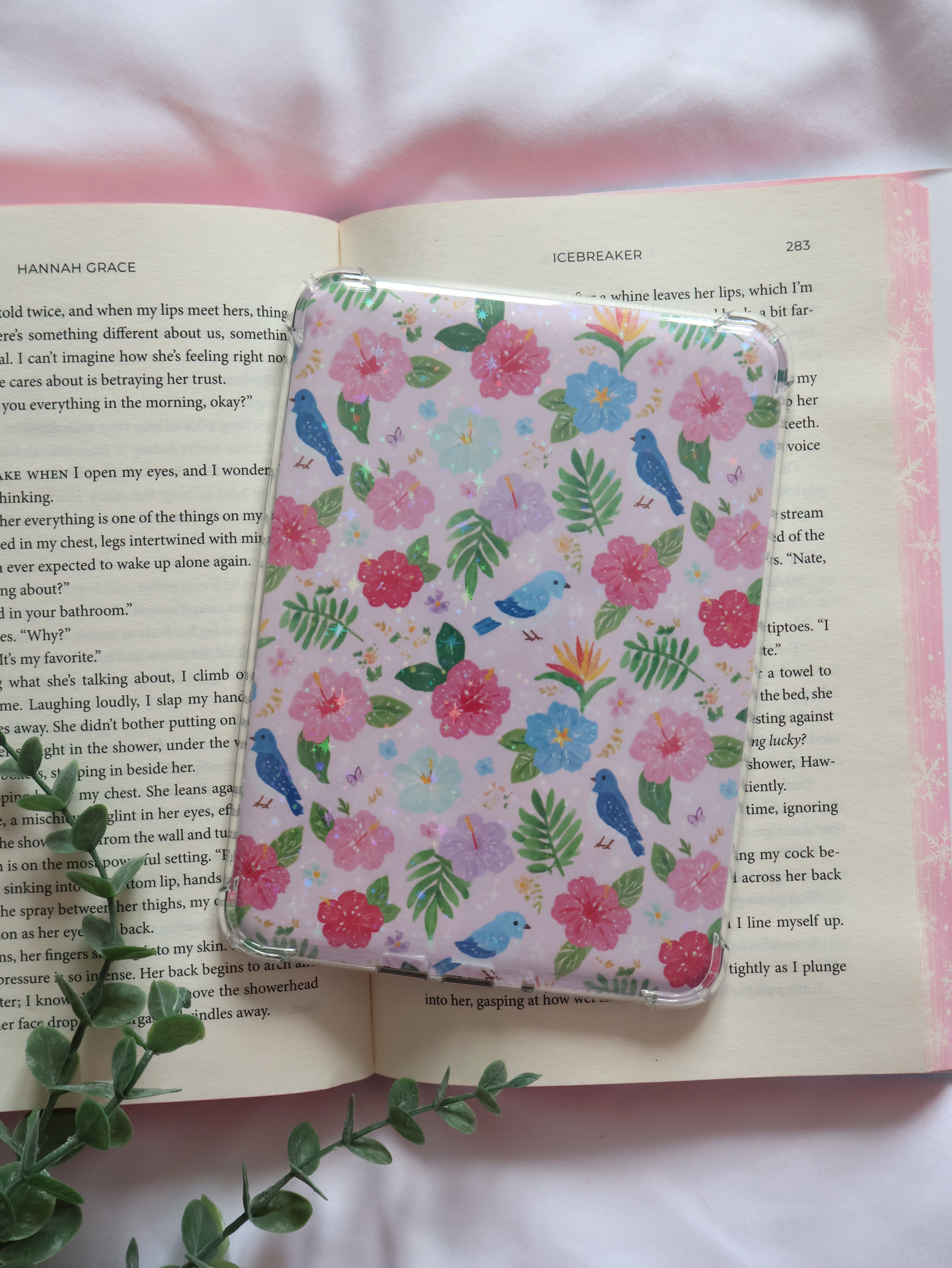 Sparkly Flowers Kindle Insert