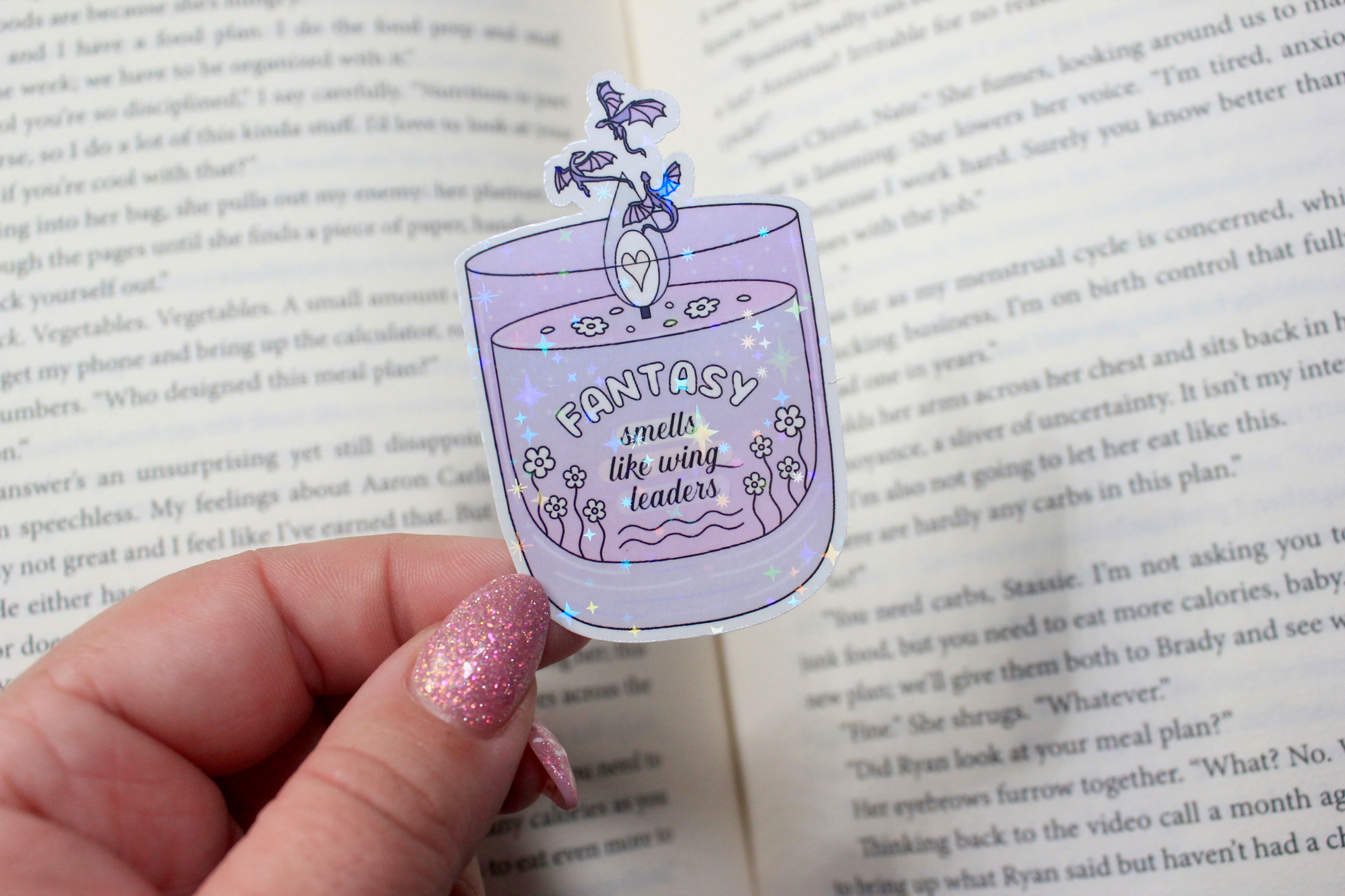 Fantasy Candle Sparkly Sticker