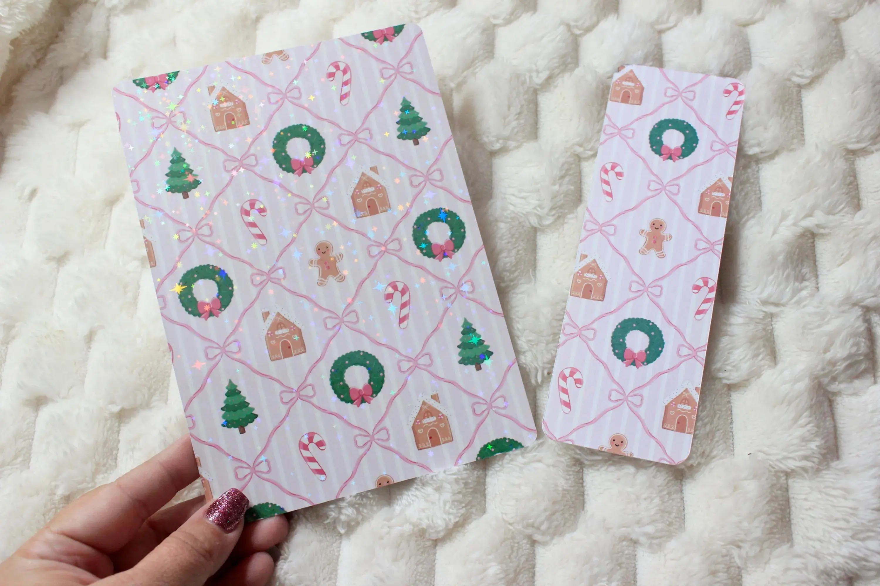 Christmas Gingerbread Kindle Insert & Bookmark Set