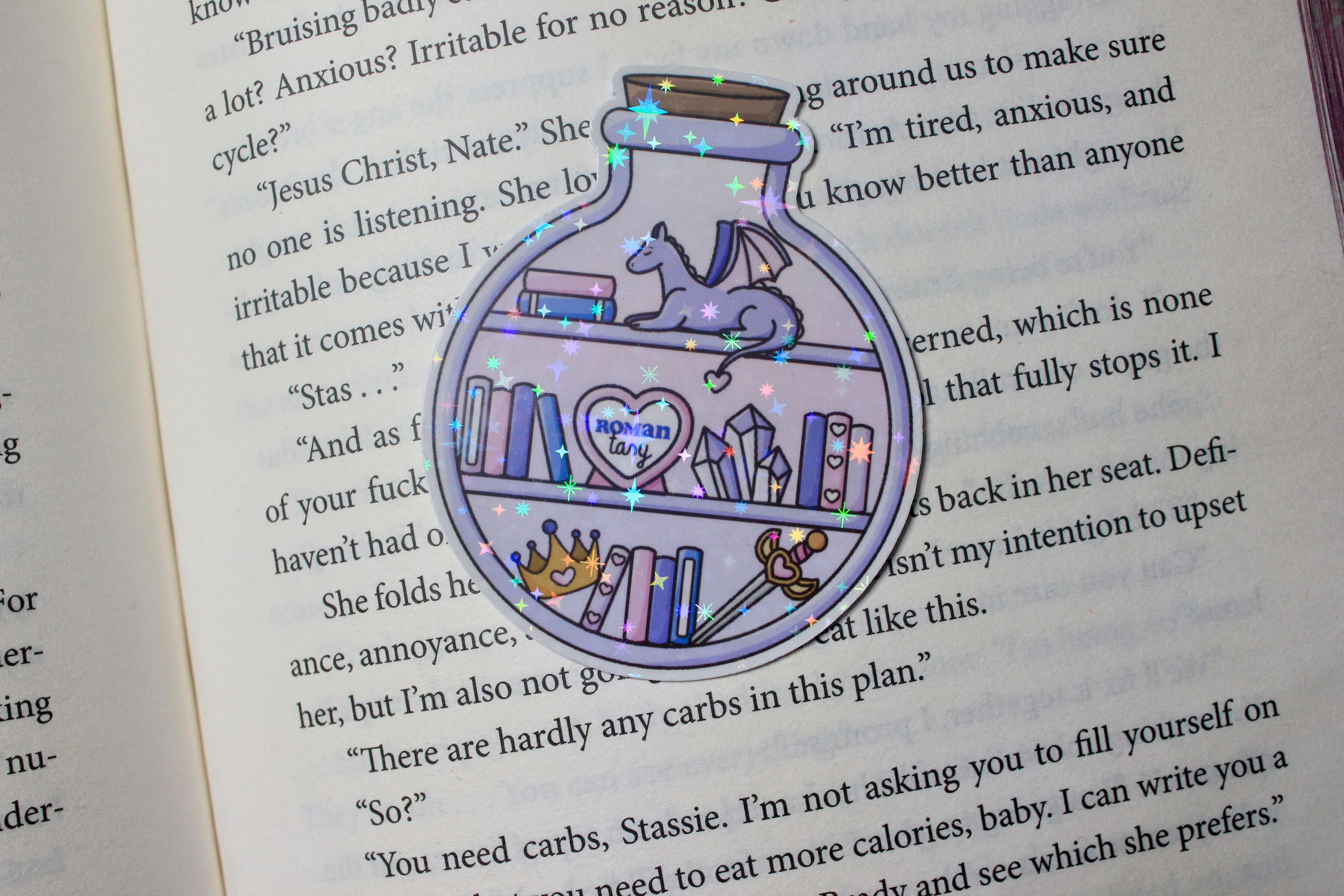 Romantasy Sparkly Sticker