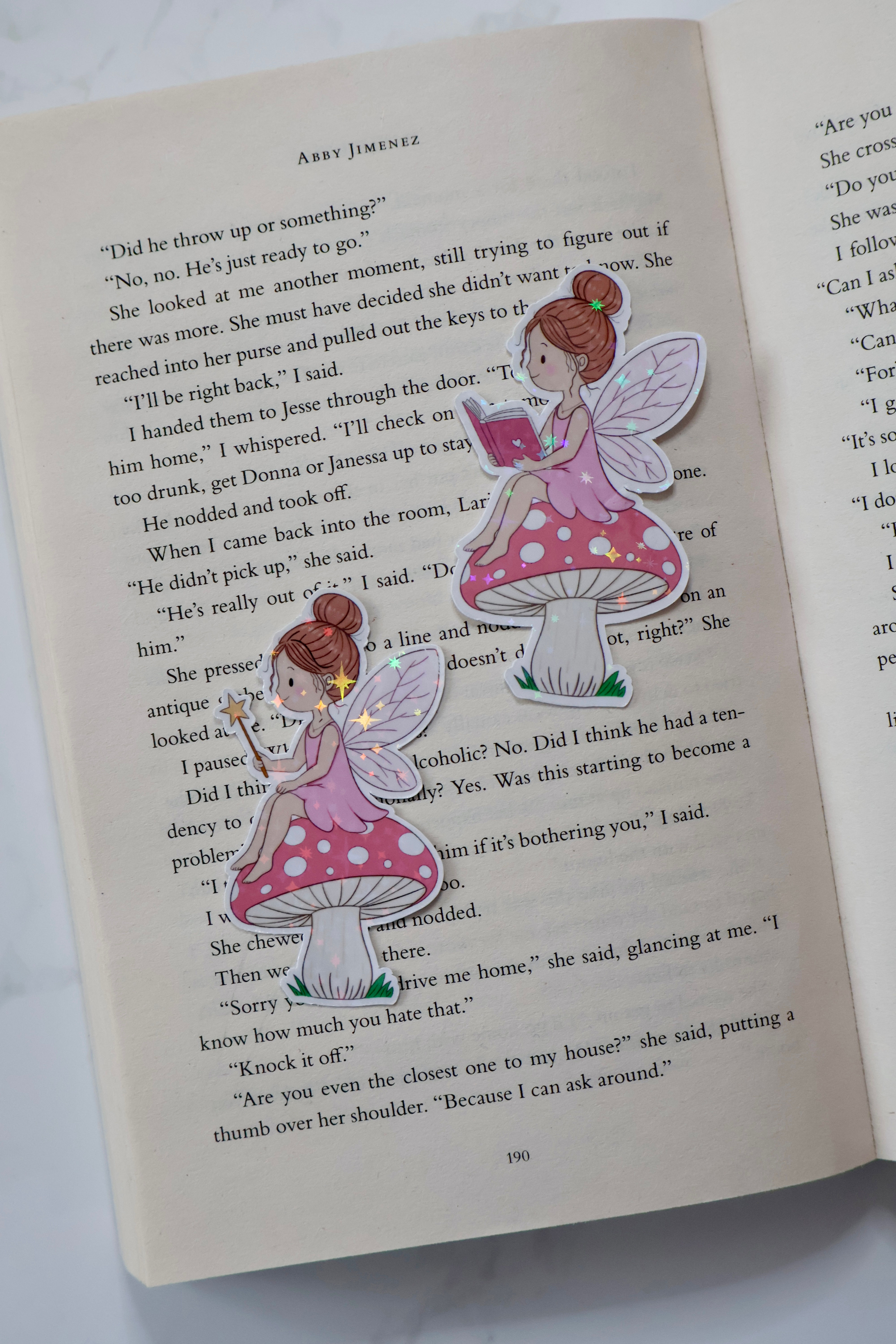 Pink Fairy Sparkly Sticker