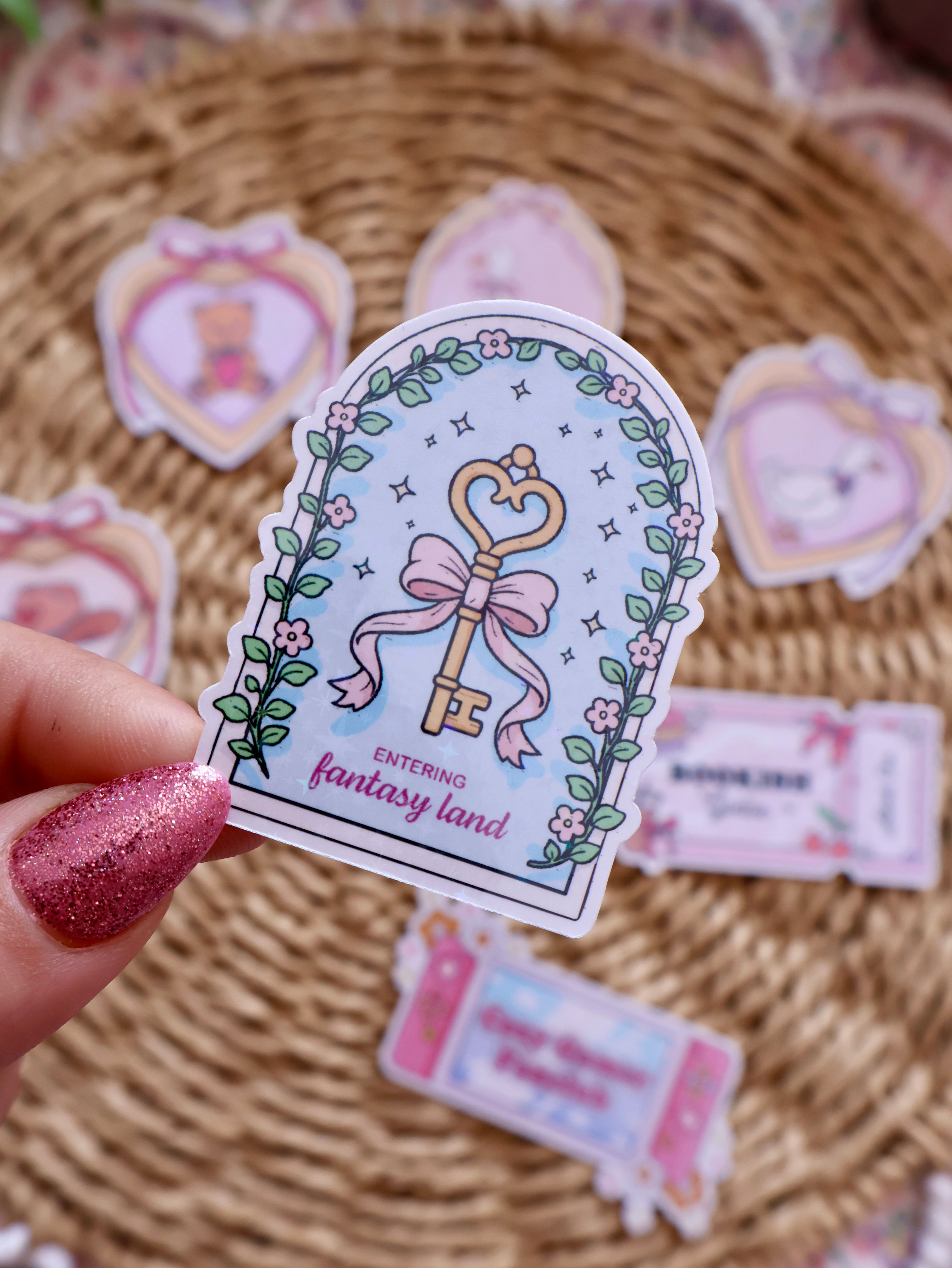 Fantasy Land Sparkly Sticker