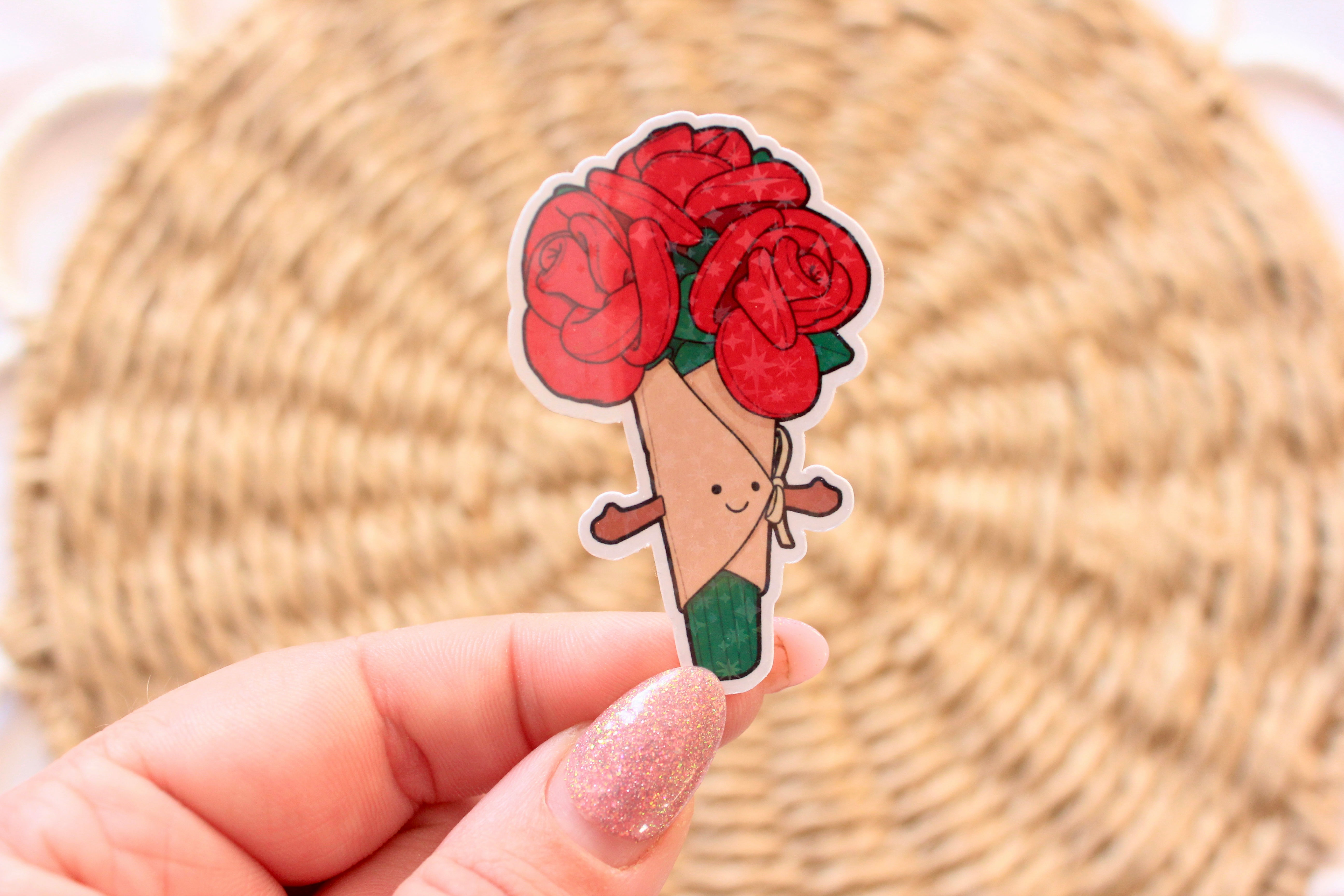 Bouquet of roses Sparkly Sticker