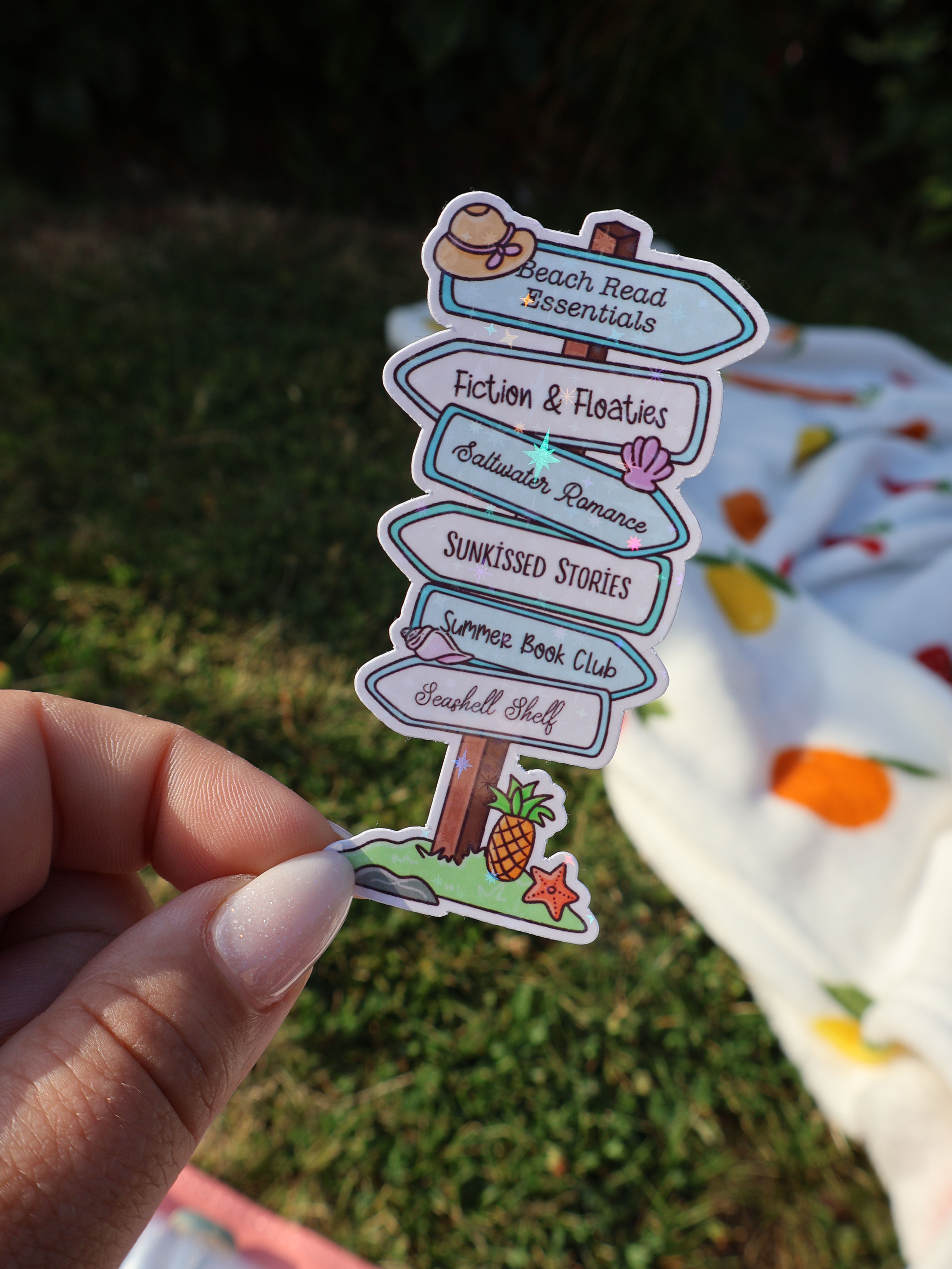 Summer Directions Sparkly Sticker