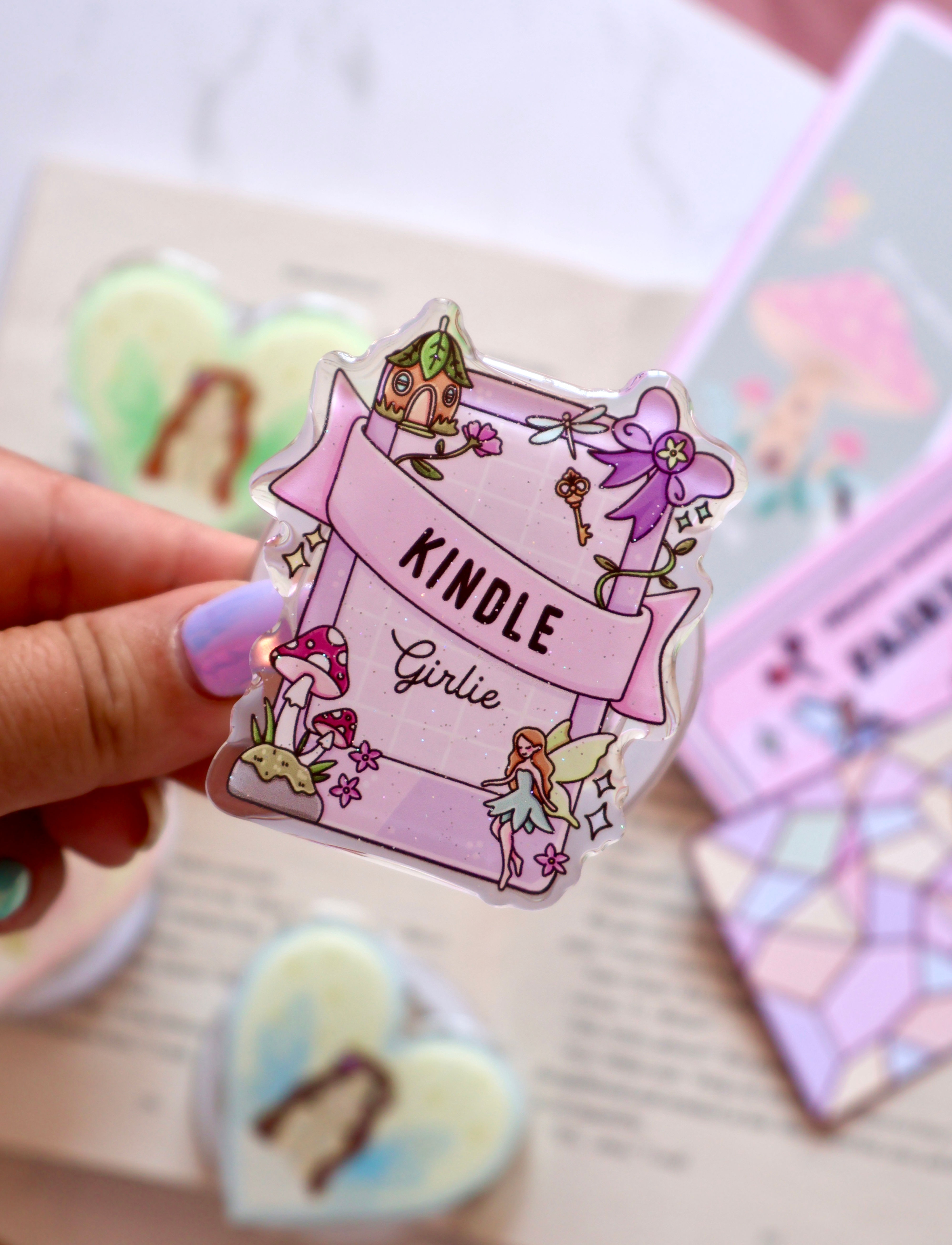 Kindle Girlie Fairy E-Reader Grip (MagSafe Compatible)