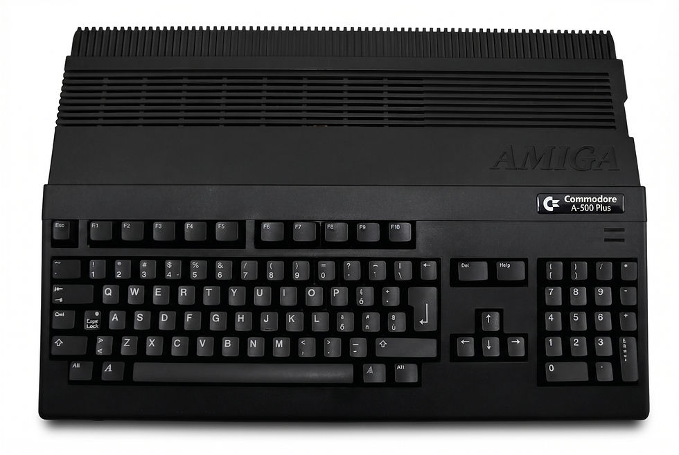 Amiga 500 plus in black