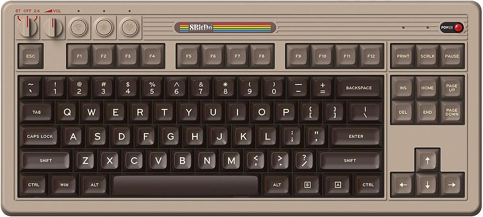 Thumbnail: 8BitDo Retro Mechanical Keyboard, Commodore 64 Inspired