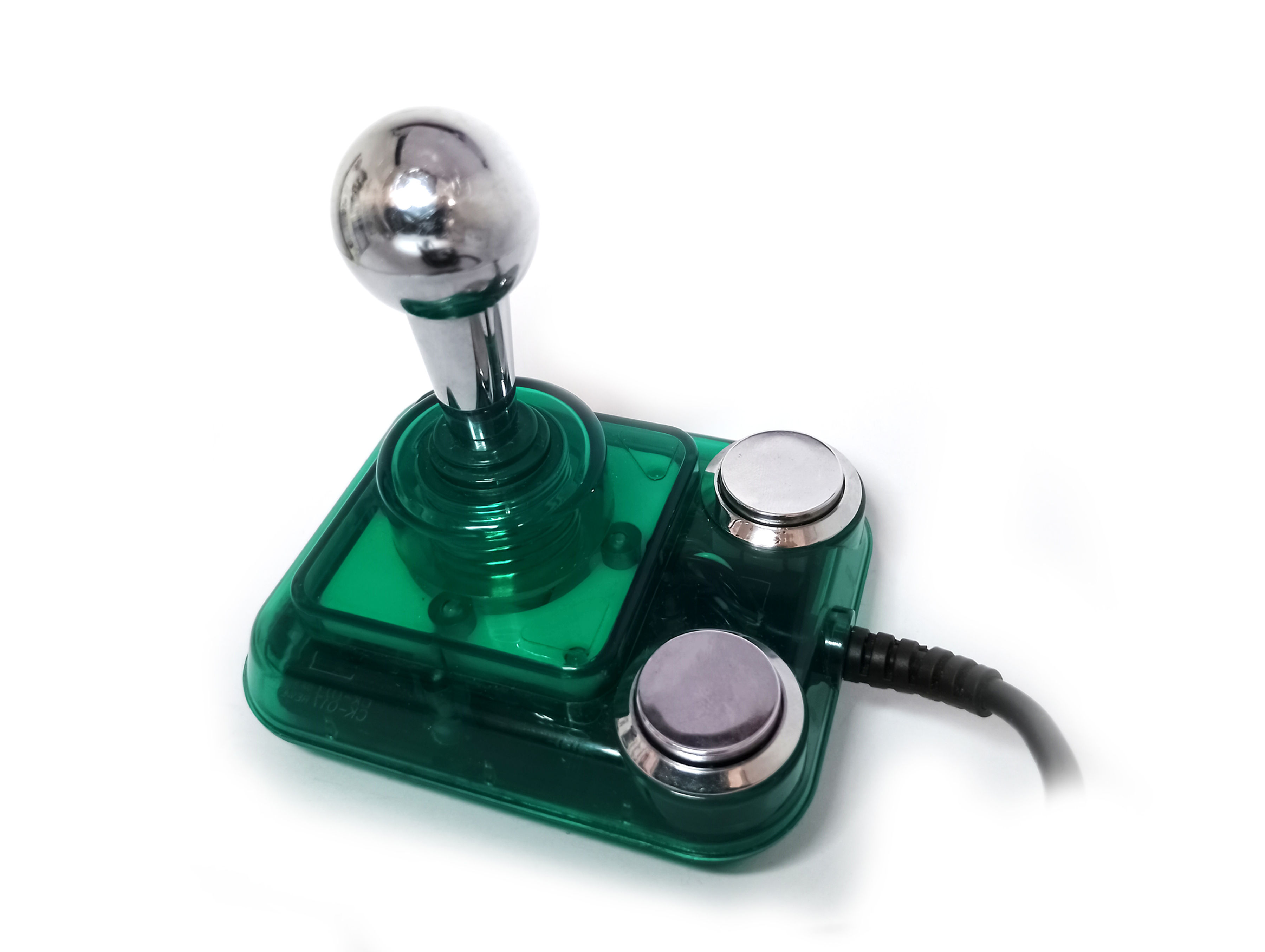Mini Competition Pro joystick in transparent green