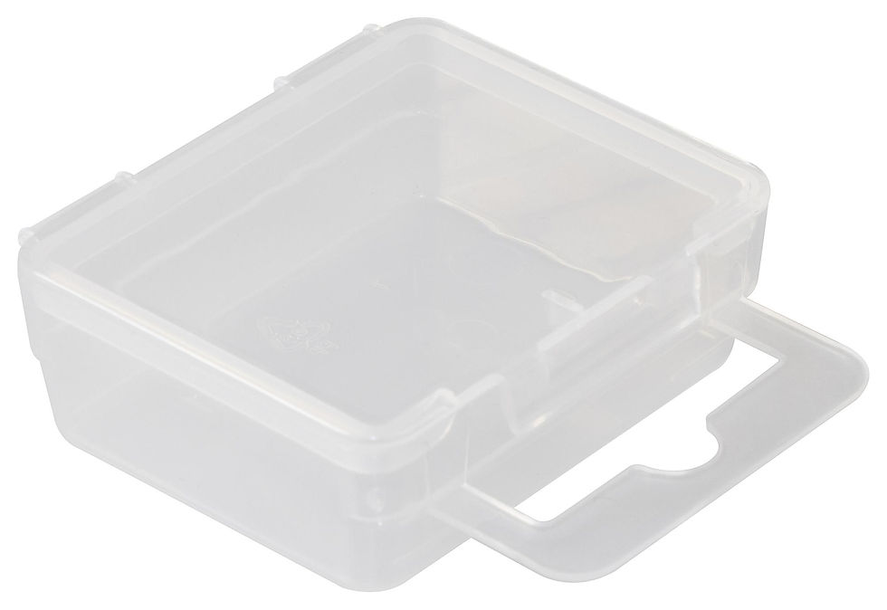 Clear Plastic Storage Box (48 x 38 x 15mm)