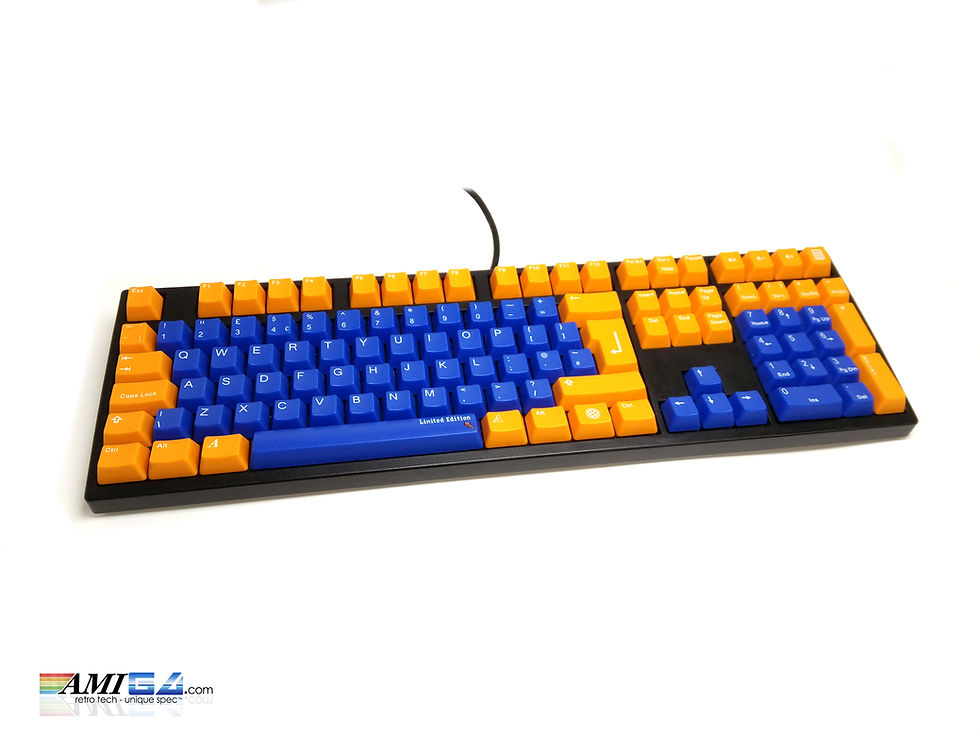 Amiga USB Mechanical Keyboard orange & blue