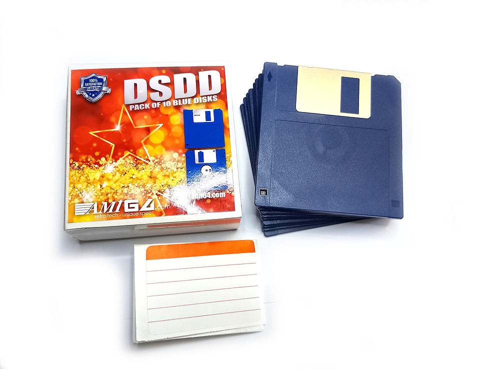 Thumbnail: box of ten blue disks with labels
