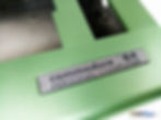 Metallic Green Commodore 64 badge