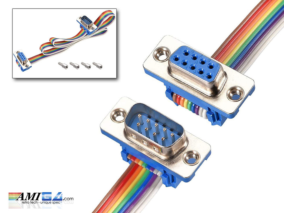 Câble extension prolongation DB9 (CGA, EGA, port joystick ATARI Câble extension prolongation DB9 (CGA, EGA, port joystick ATARI
