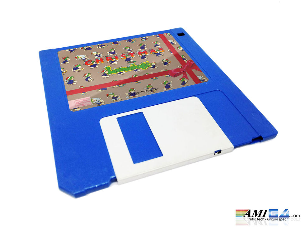 Thumbnail: Christmas Holiday Lemmings Amiga Disk