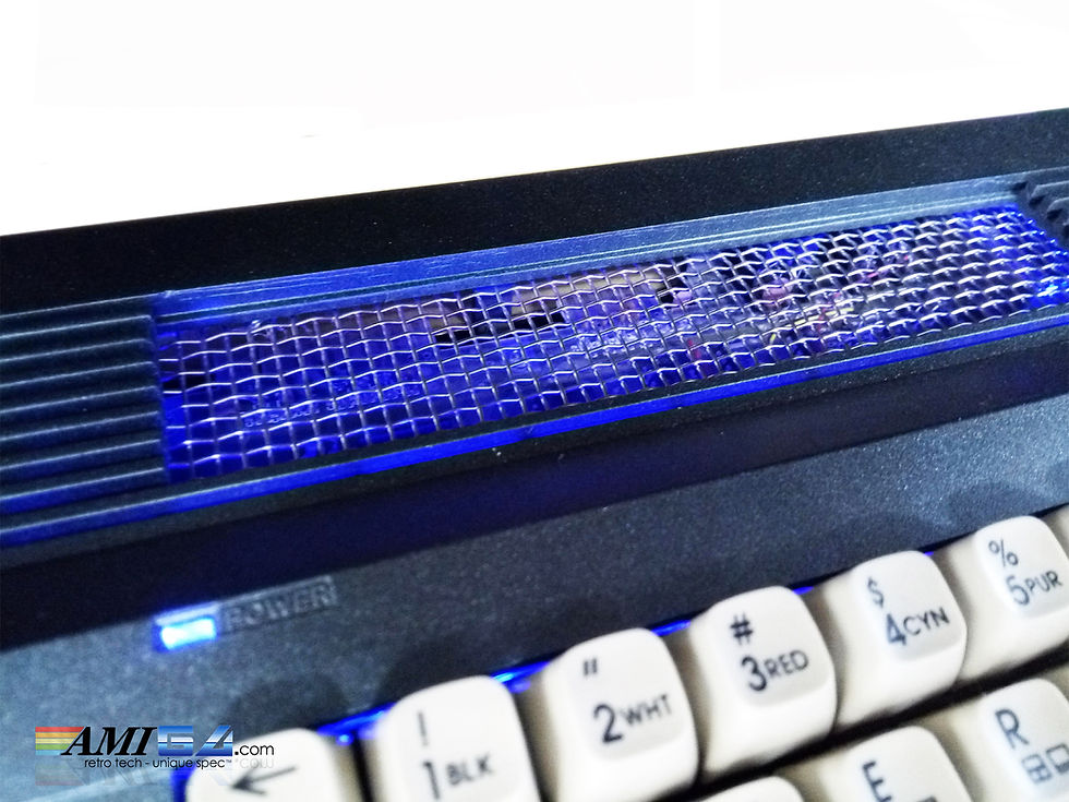Thumbnail: Metallic Denim Commodore 64 blue glow LEDS