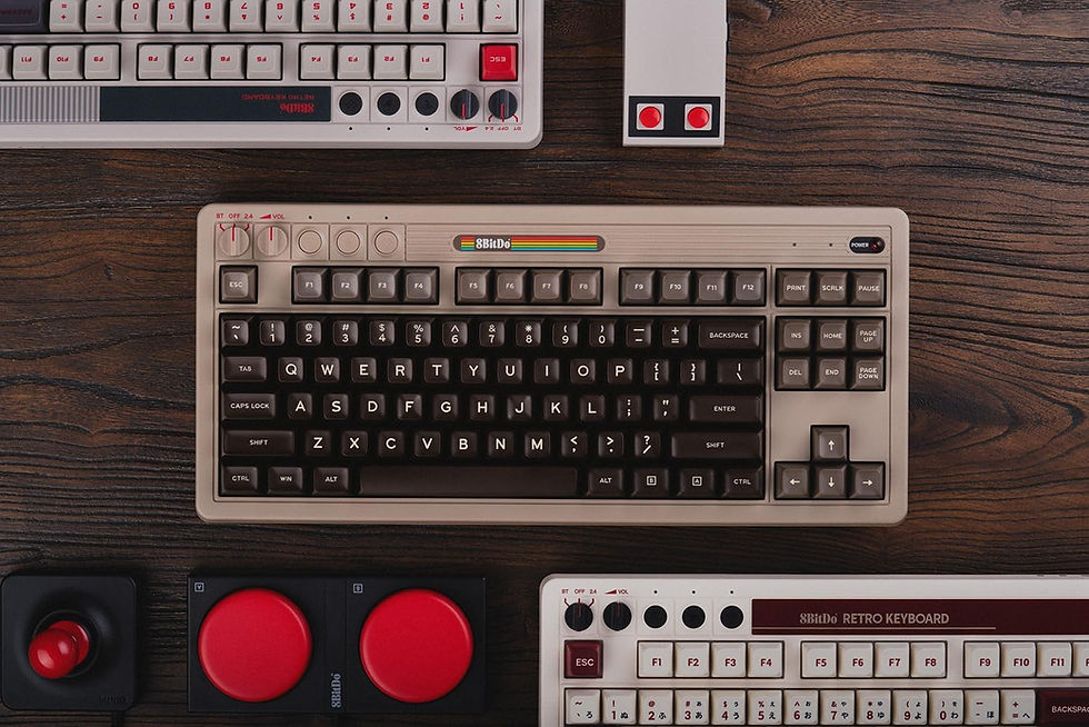 Thumbnail: 8BitDo Retro Mechanical Keyboard, Commodore 64 Inspired