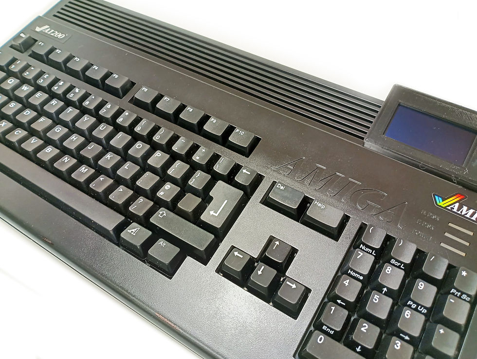 Thumbnail: Black Amiga A1200 with TF1260, 128mb ram &  Gotek