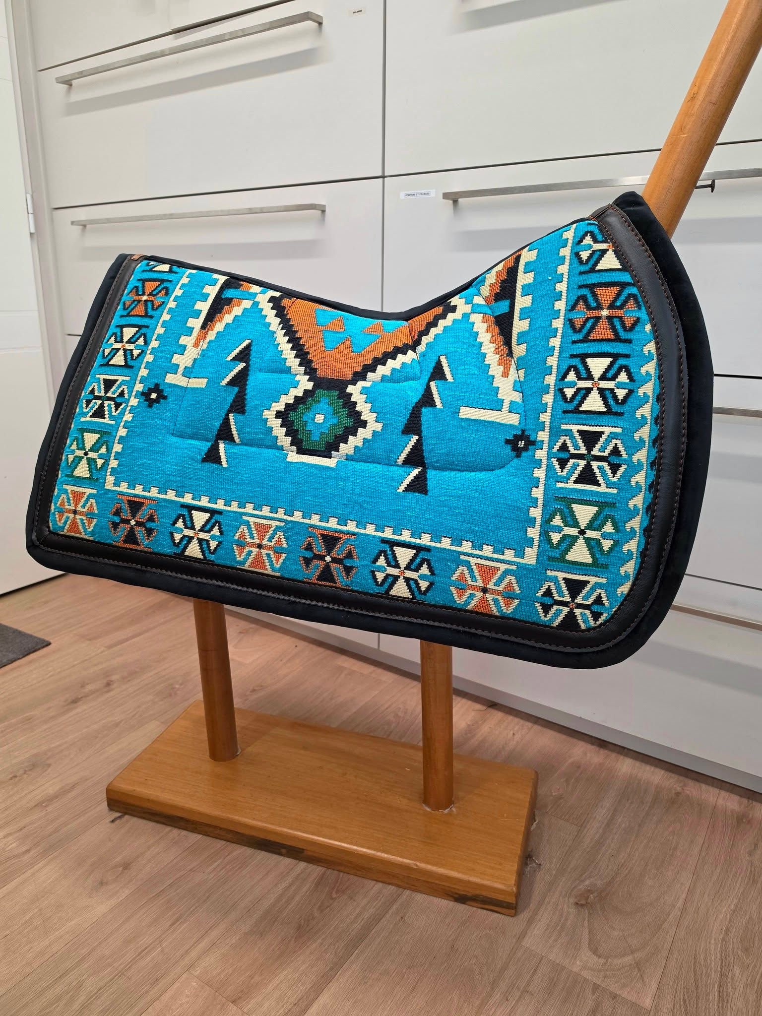 Tapis de selle Western - Turquoise (pièce unique)
