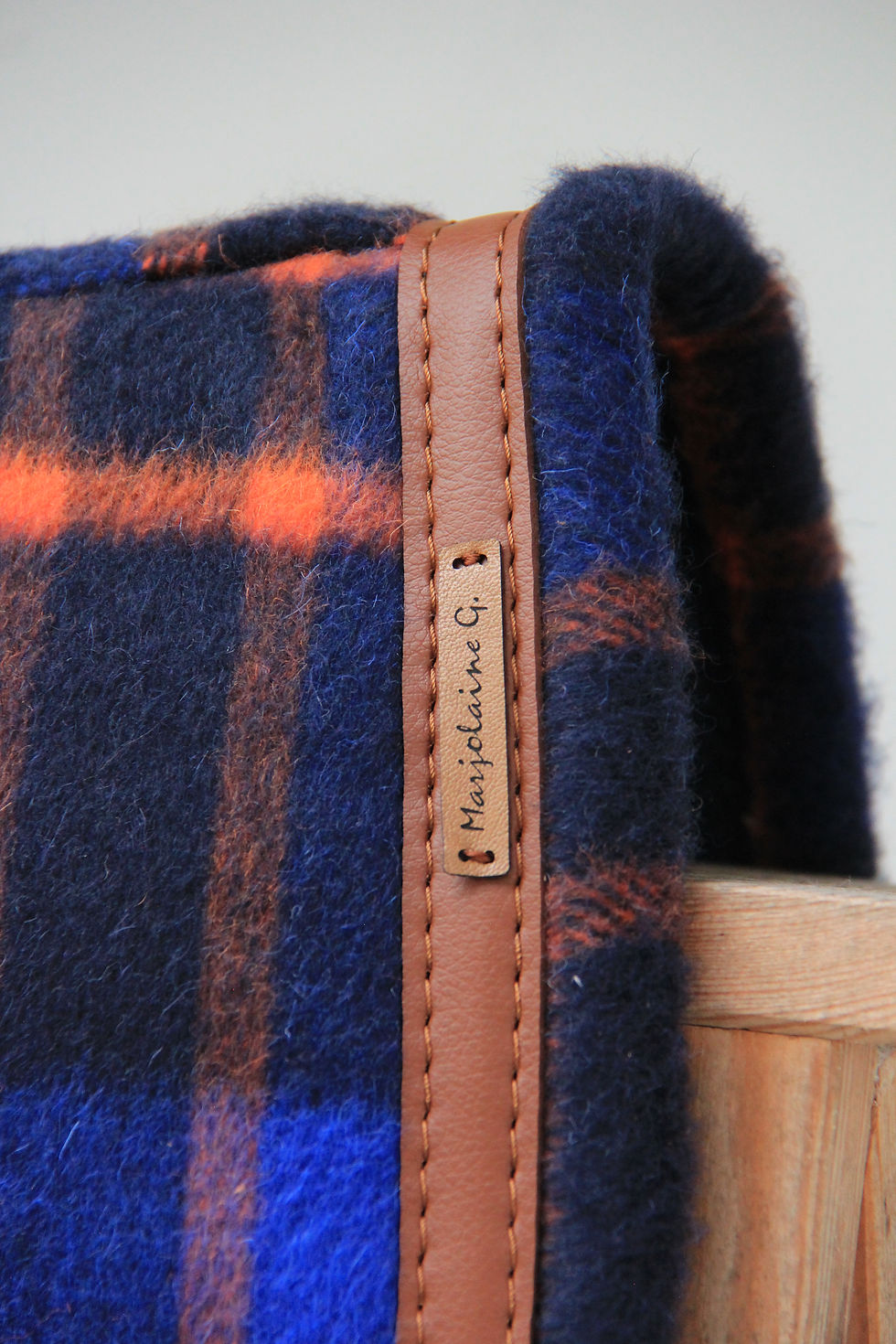 Miniaturbild: Tapis de selle - Coupé - Carreaux Tartan Noir/Bleu électrique