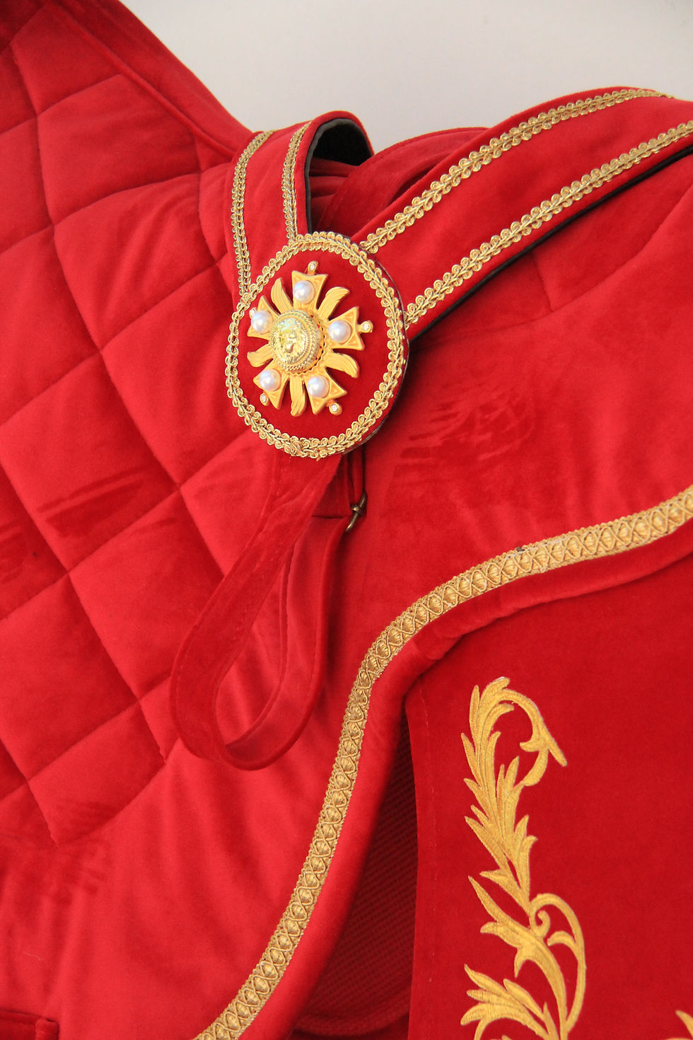 Miniatura: Ensemble - Haute école Baroque - Velours Rouge broderies or