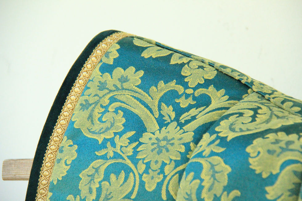 Miniaturbild: Tapis de selle - Empire Rococo - Vert et Or