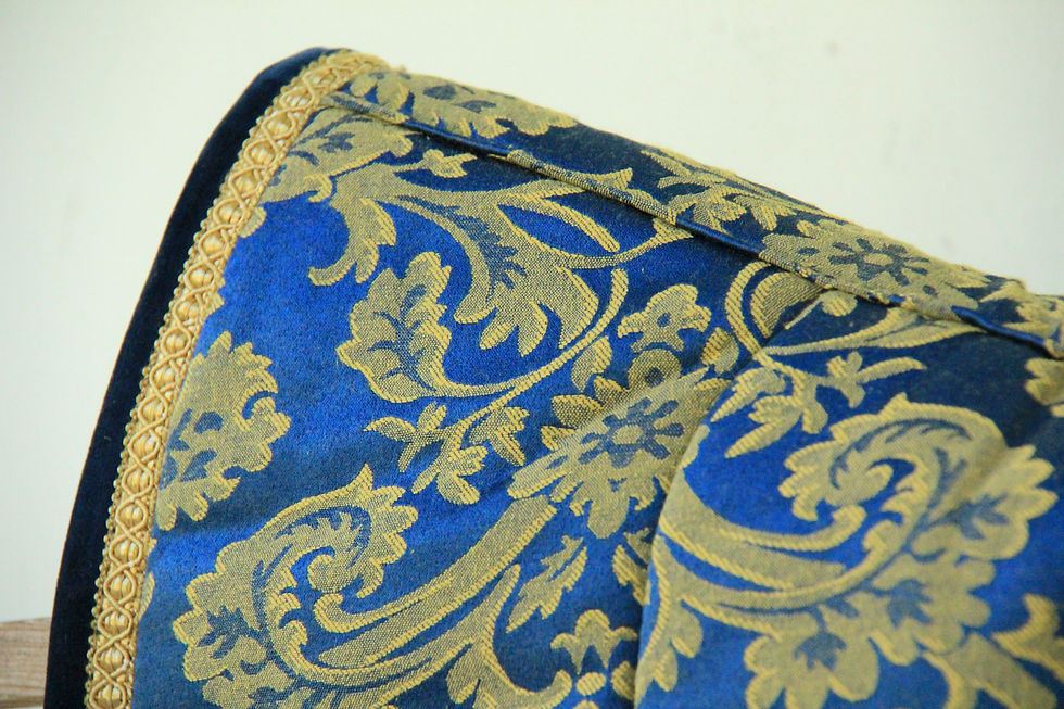 Thumbnail: Tapis de selle - Empire Rococo - Bleu et Or