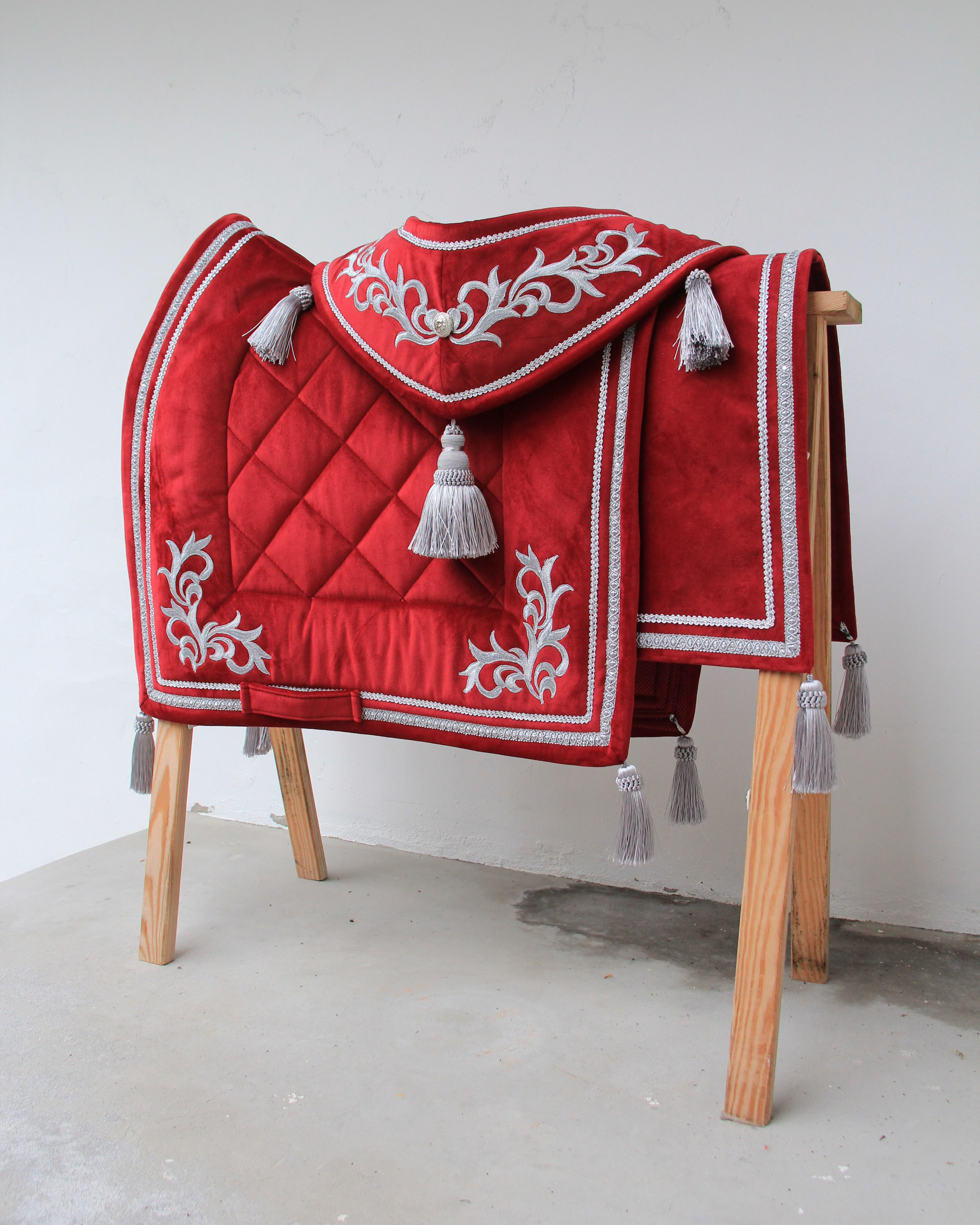 Ensemble - Haute école Deluxe - Bordeaux et argent