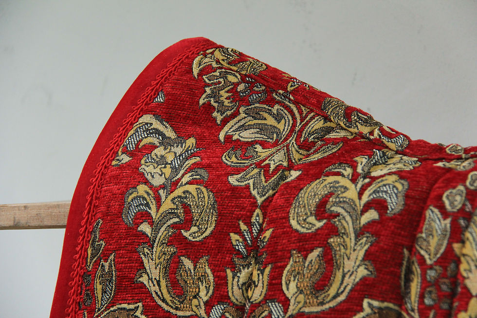 Miniature : Tapis de selle - Ibérique Baroque - Rouge et Or