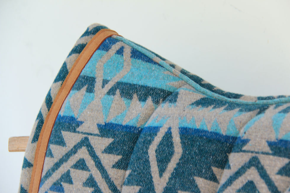 Miniaturbild: Tapis de selle - Coupé - Navajo Turquoise Envers Finition Fauve