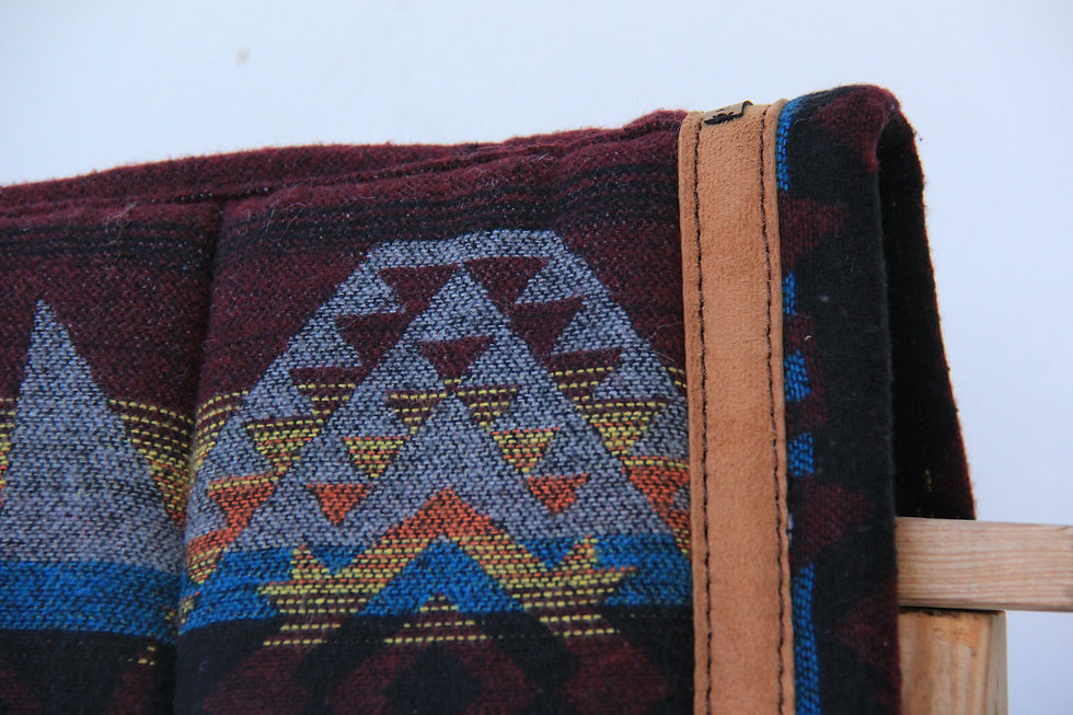 Miniatura: Tapis de selle Western - Arrow envers finition fauve