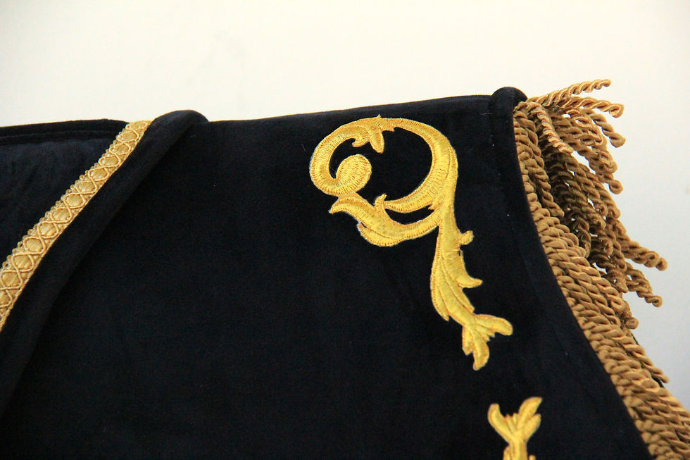 Miniatura: Ensemble - Haute école Baroque - Velours Noir broderies or