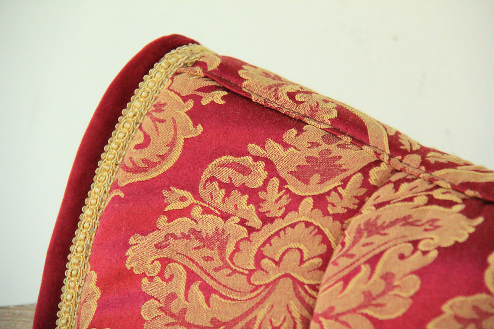 Miniaturbild: Tapis de selle - Empire Rococo - Bordeaux et Or