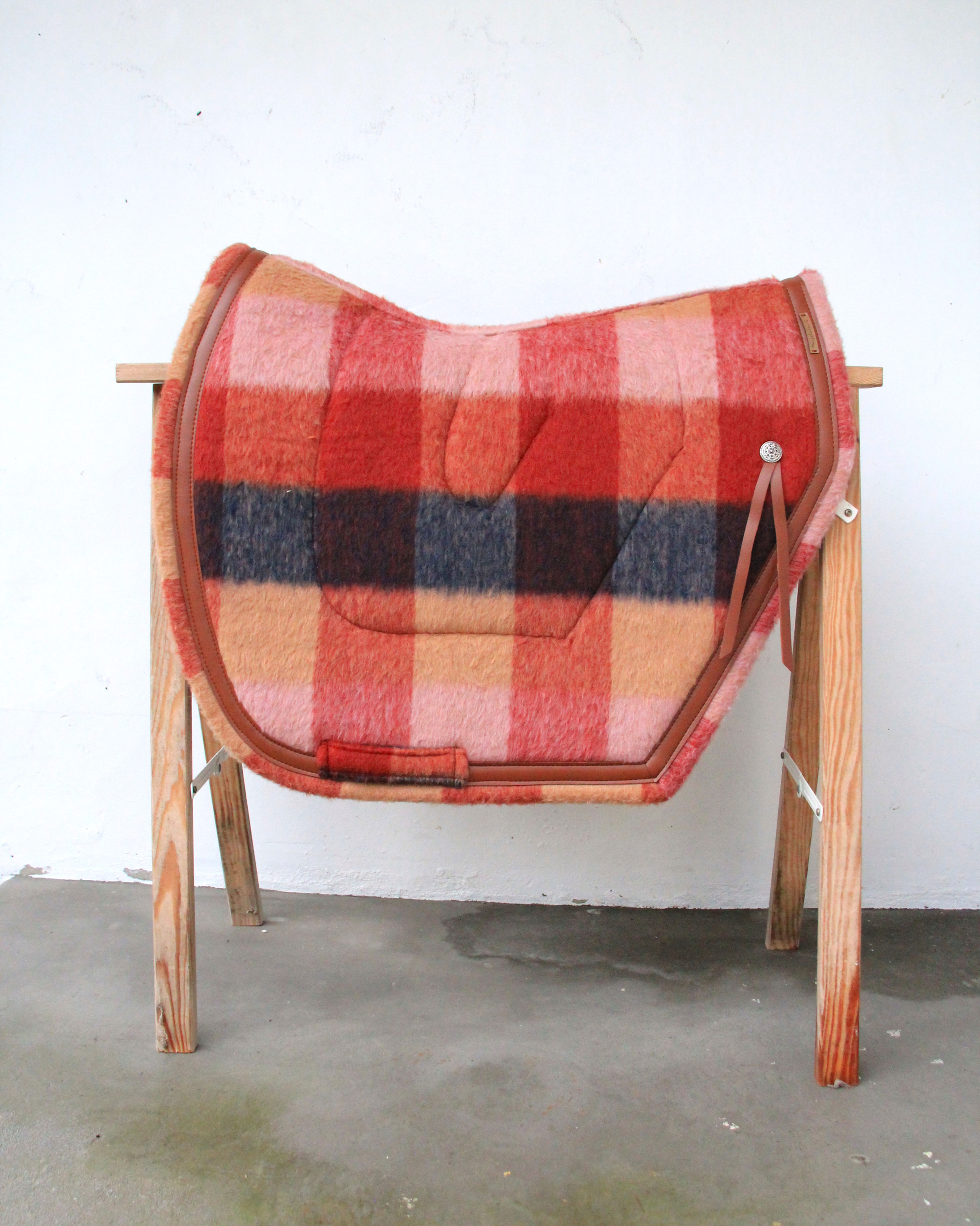 Tapis de selle - Coupé - Carreaux Orange