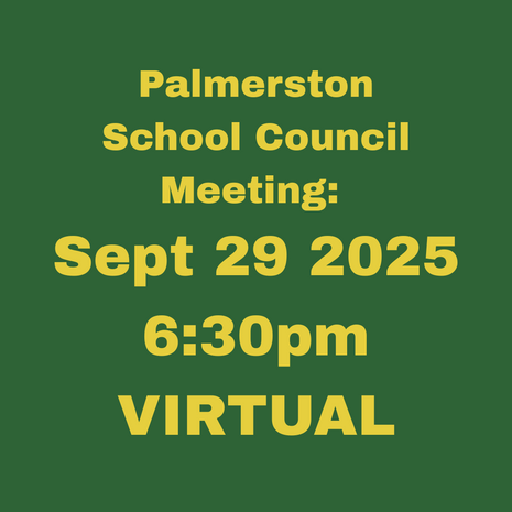 School Council Meeting: Sept 29 2025