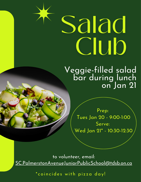 Salad Club Volunteers Needed