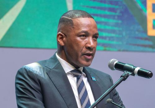 President Duma Boko of Botswana