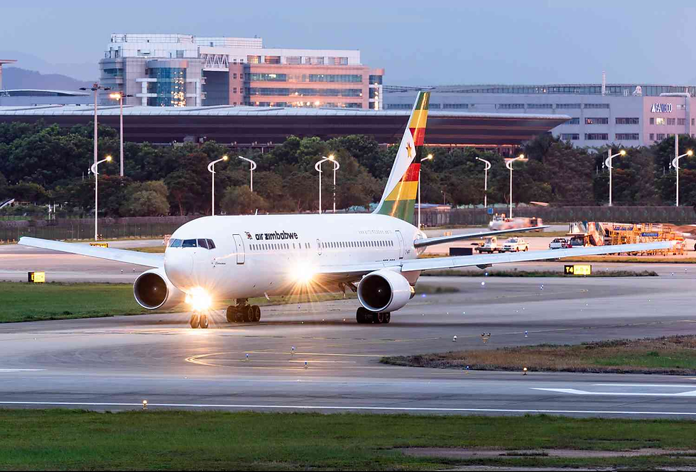 Airbus A330-300 leased by Air Zimbabwe for the Harare-London route.