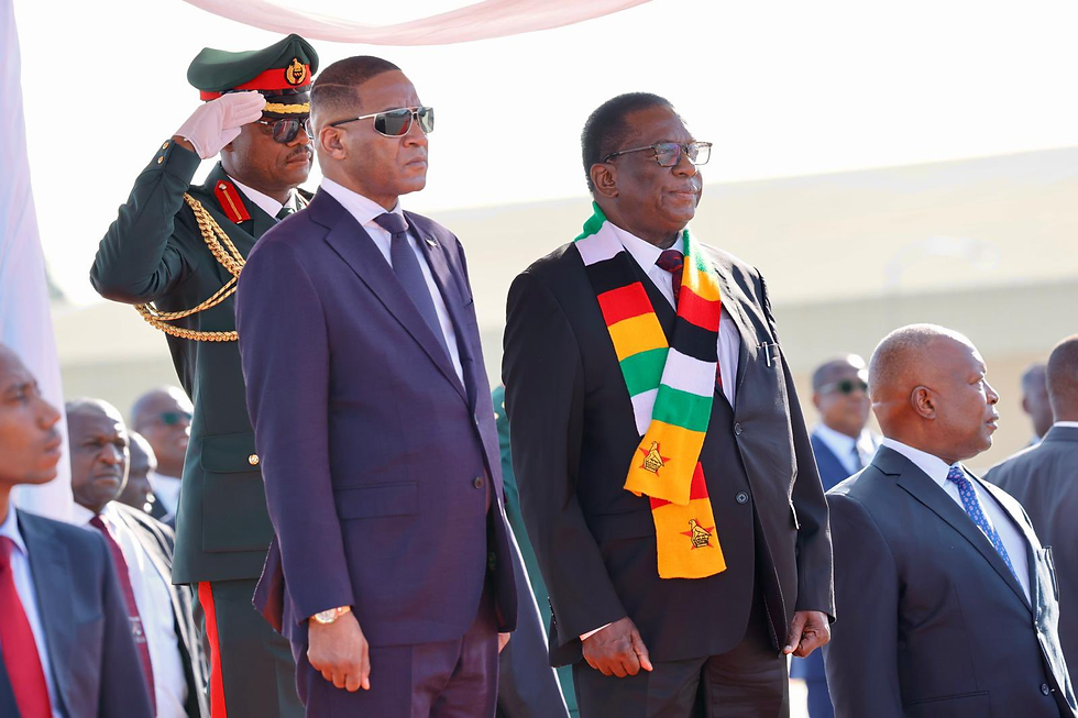 Duma Gideon Boko and President Mnangagwa