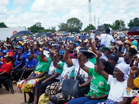 Supporters gather during Constitution Amendment No. 3 celebrations.