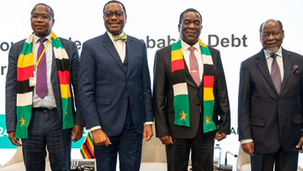 President Emmerson Mnangagwa addressing economic stakeholders