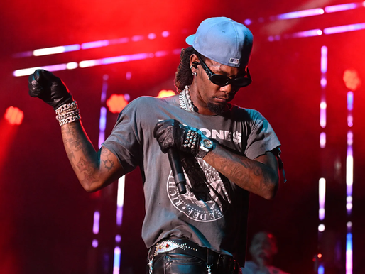 Rapper Offset performing on stage during a recent concert