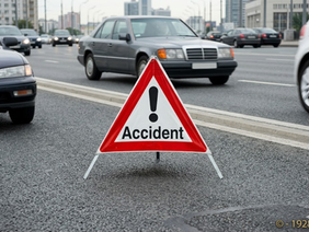 Traffic accident sign