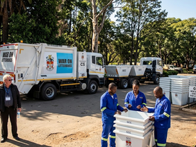 One of the new refuse compactors being deployed in Gweru.