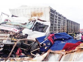 Government officials at Chivhu accident memorial service