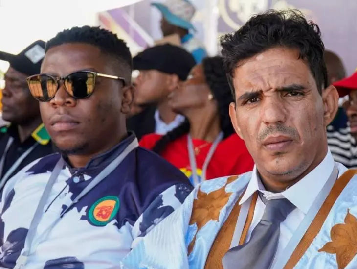 Ali Mohamed Salem of UJTSARIO at National Youth Day celebrations in Zimbabwe