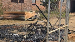 Scene of a house fire in Eastview Phase 10, Mabvuku.