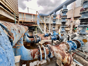 Water infrastructure pipes — ageing water and sewer infrastructure cited in evaluation